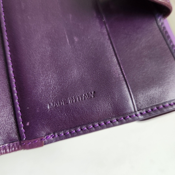 PRADA Purple Nylon and Leather Compact Wallet - Picture 11 of 15